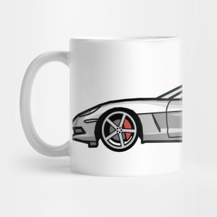 Chevrolet Corvette C6 Blade Silver Digital painting Mug